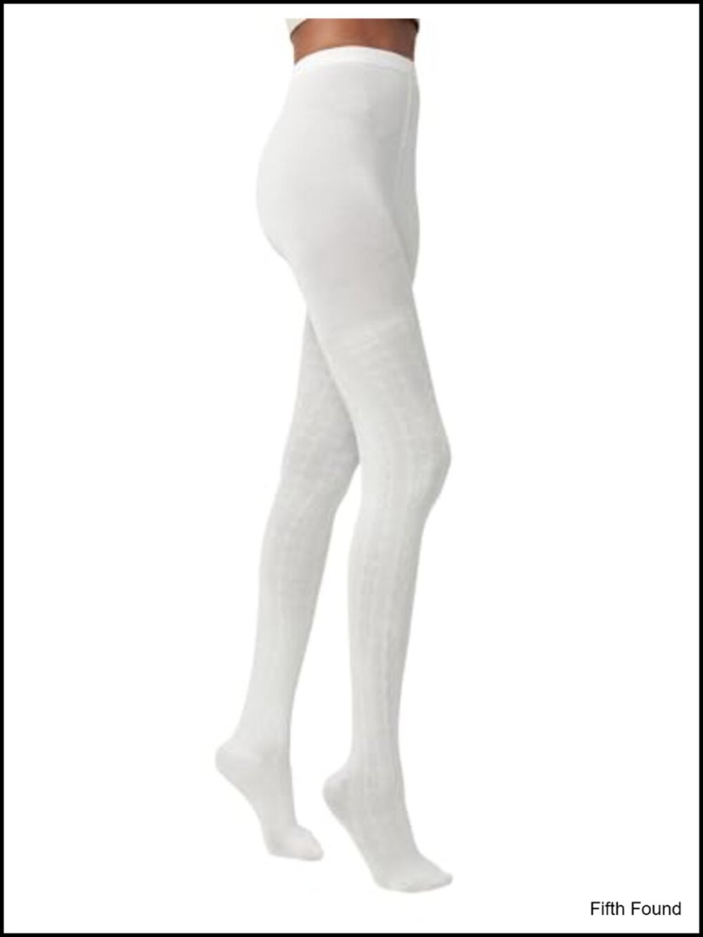 HUE Cable Knit Sweater Tights Control Top Cotton Blend